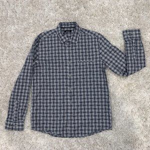 ALFANI Men's Plaid Button Down
